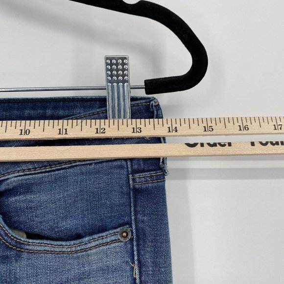 Abercrombie & Fitch Super Skinny Jeans Womens Size 0 Low Rise Stretch Denim Blue - Picture 9 of 12